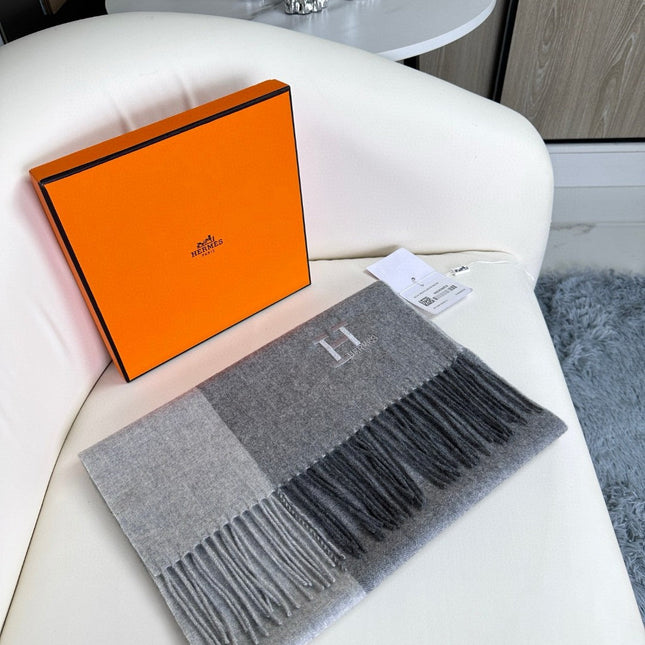 SCARF 190 CM IN DOVE GRAY CASHMERE 364768