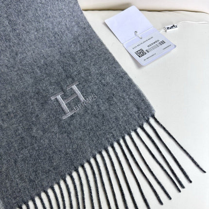 SCARF 190 CM IN DOVE GRAY CASHMERE 364768