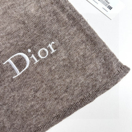 SCARF 190 CM IN KHAKI BEIGE MIX WHITE CARO CASHMERE 388125