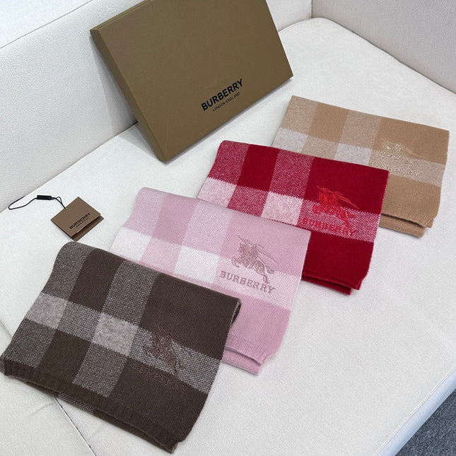 SCARF 190 CM IN MEDIUM BROWN CASHMERE  398395