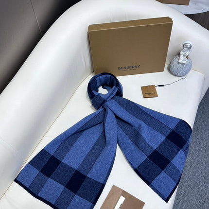 SCARF 180 CM IN TRUE BLUE CASHMERE 403869
