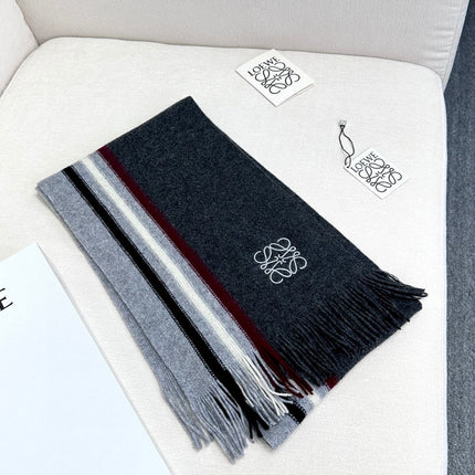 SCARF 180 CM IN DARK GRAY CASHMERE 410156