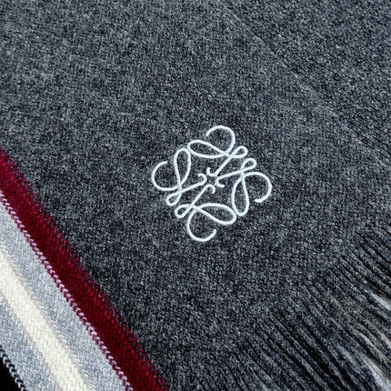 SCARF 180 CM IN DARK GRAY CASHMERE 410156