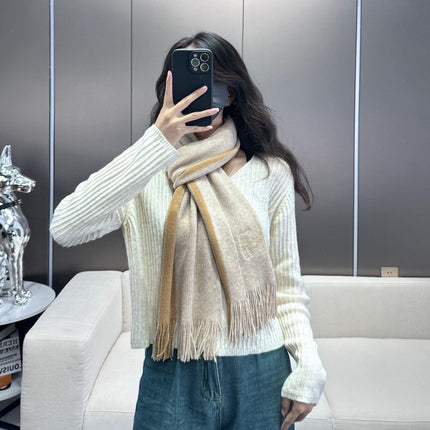SCARF 180 CM IN ALMOND BEIGE CASHMERE 410158