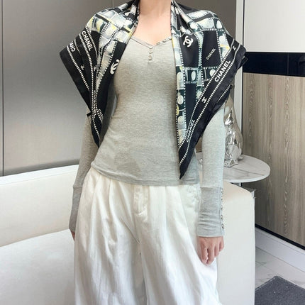 CHANEL 25S SCARF 88 IN SILK 737191
