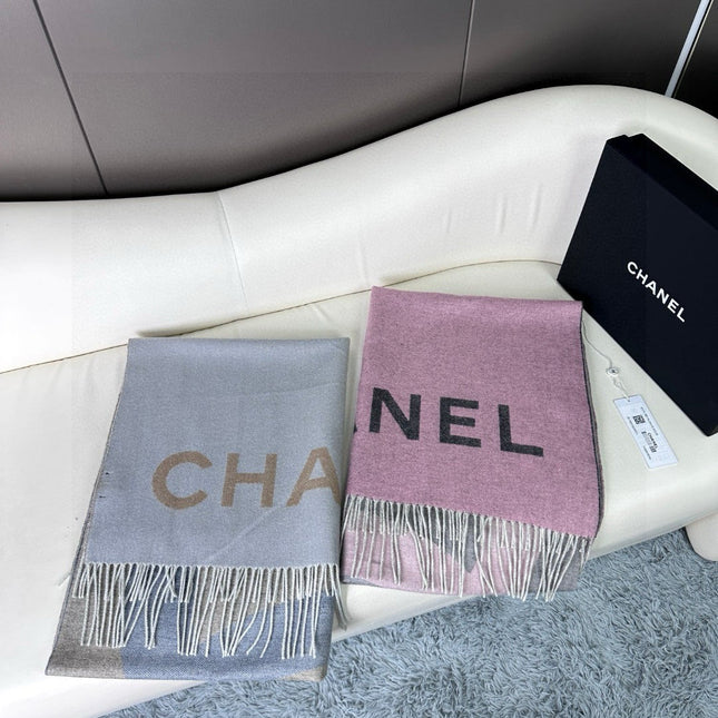 CHANEL 25S SCARF 180 IN CASHMERE 724825
