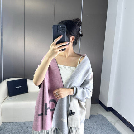 CHANEL 25S SCARF 180 IN CASHMERE 724826