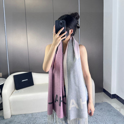CHANEL 25S SCARF 180 IN CASHMERE 724826