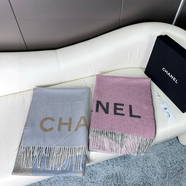 CHANEL 25S SCARF 180 IN CASHMERE 724826