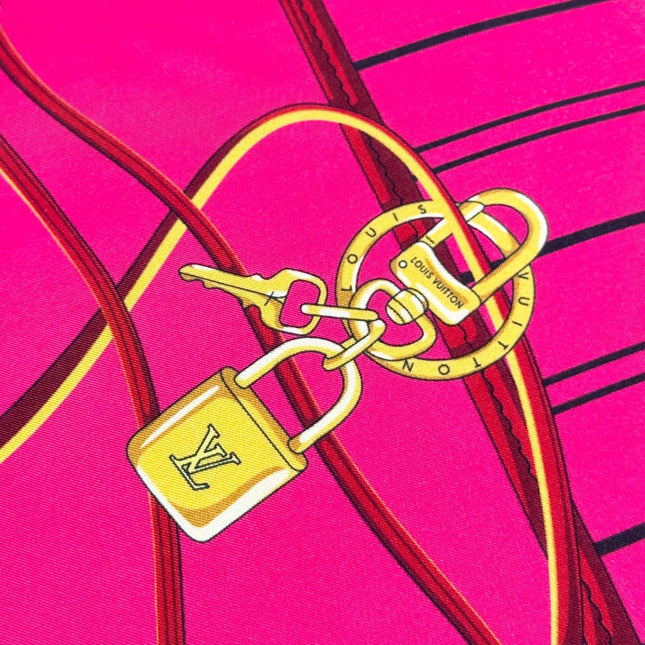 LV SCARF 90 CM IN SILK 737303