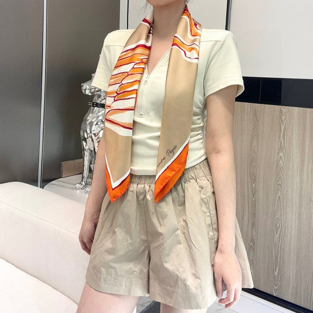 HERMES 25S SCARF 90 IN SILK TWILL 733935
