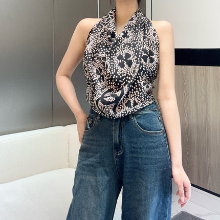 CHANEL 25S SCARF 90 IN SILK 724785