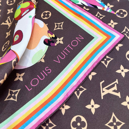 LV SCARF 90 CM IN SILK 729026