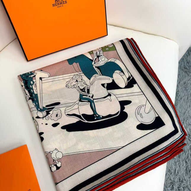 HERMES 25S SCARF 140 IN SILK 732118
