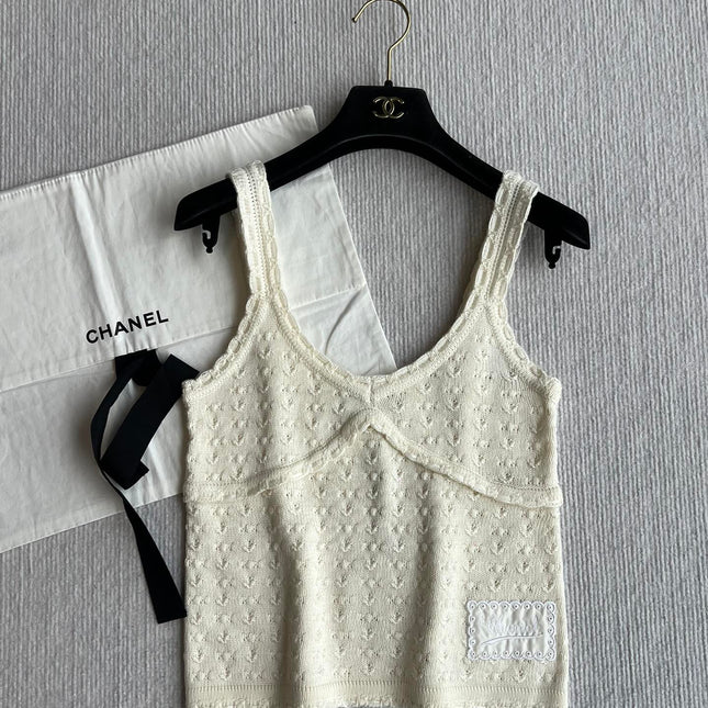 Chanel 25P Camisole Beige Cashmere 220192