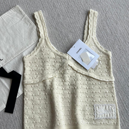 Chanel 25P Camisole Beige Cashmere 220192