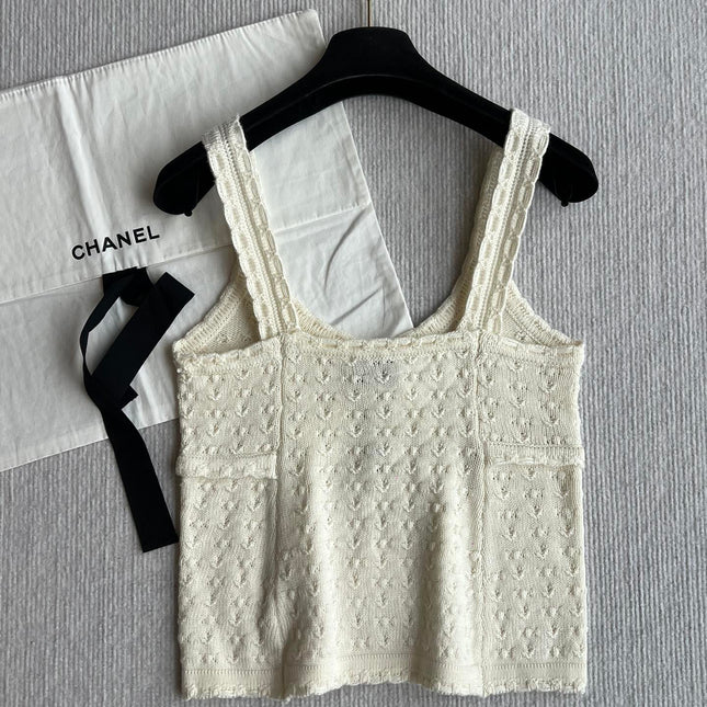 Chanel 25P Camisole Beige Cashmere 220192