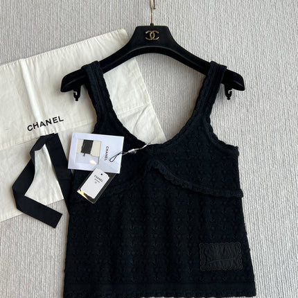 Chanel 25P Camisole Black Cashmere 220191