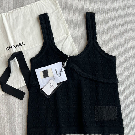 Chanel 25P Camisole Black Cashmere 220191