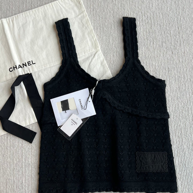 Chanel 25P Camisole Black Cashmere 220191