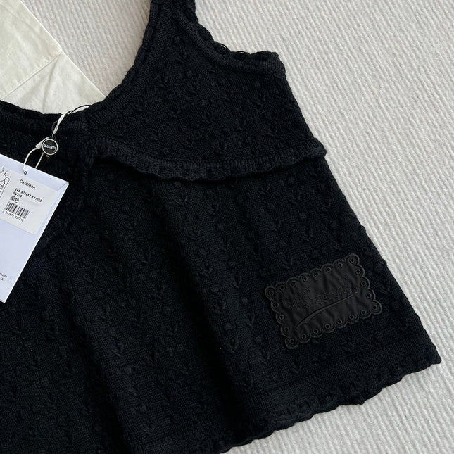 Chanel 25P Camisole Black Cashmere 220191