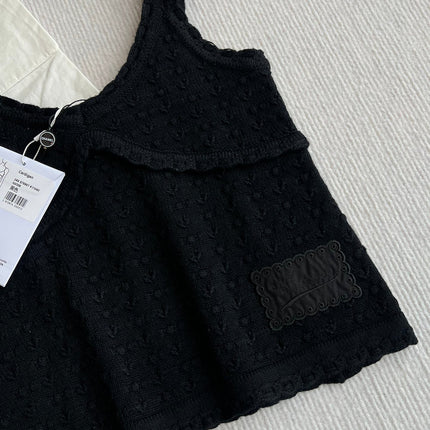 Chanel 25P Camisole Black Cashmere 220191