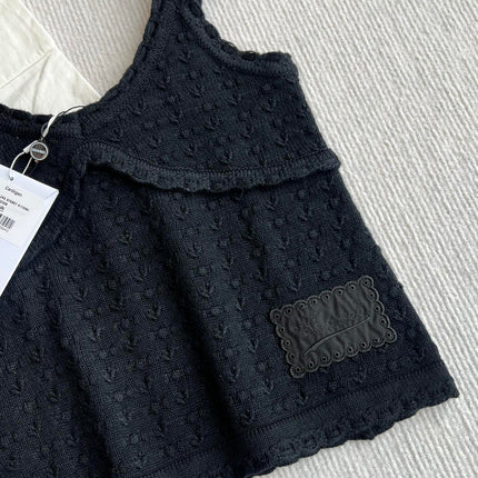 Chanel 25P Camisole Black Cashmere 220191