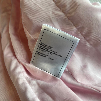 Chanel 25P Cardigan Pink Tweed With Pearl 235893