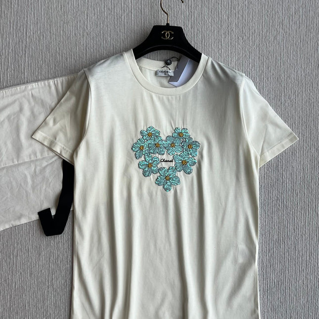 CC 25 Embroidered Sleeves Short Cotton