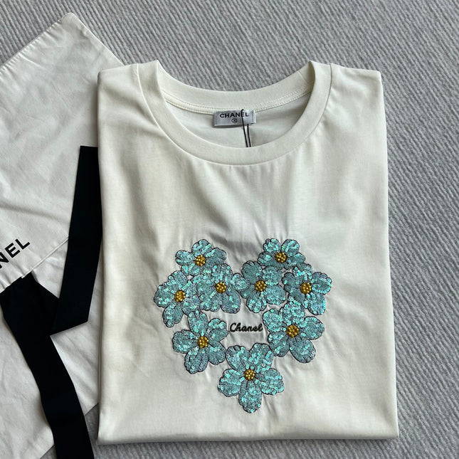 CC 25 Embroidered Sleeves Short Cotton