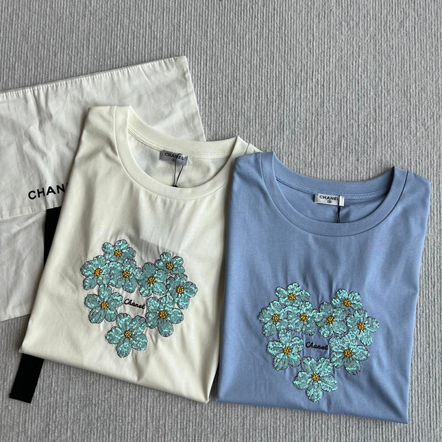 CC 25 Embroidered Sleeves Short Cotton