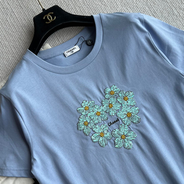 CC 25 Embroidered Sleeves Short Cotton