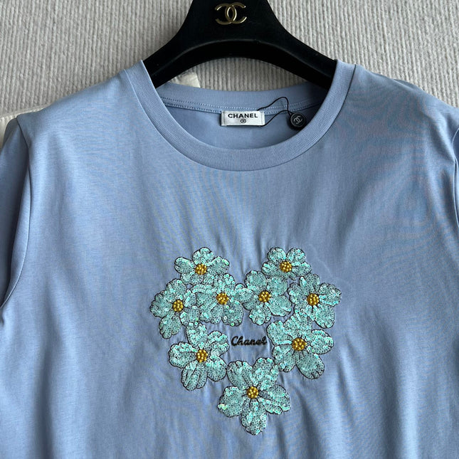 CC 25 Embroidered Sleeves Short Cotton