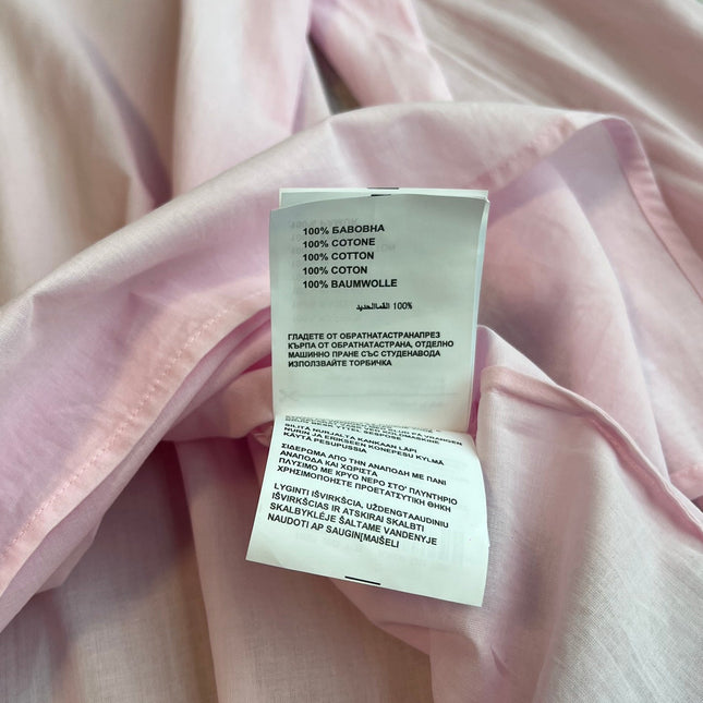 PRADA PINK EMBROIDERED LONG SHIRT