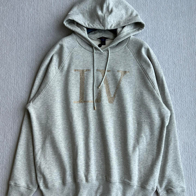 LOUIS VUITTON HOODED SWEATSHIRT WITH RHINESTONES 275688