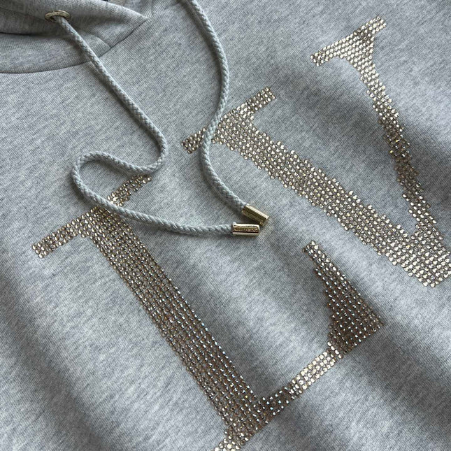 LOUIS VUITTON HOODED SWEATSHIRT WITH RHINESTONES 275688