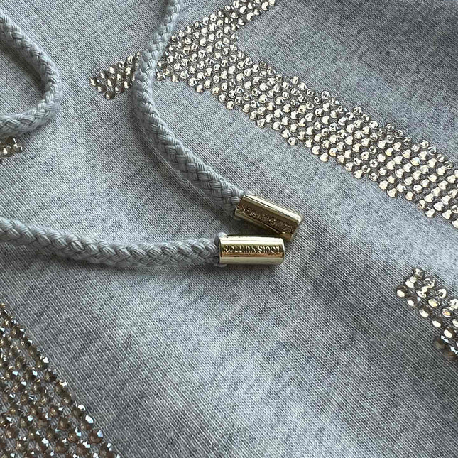 LOUIS VUITTON HOODED SWEATSHIRT WITH RHINESTONES 275688