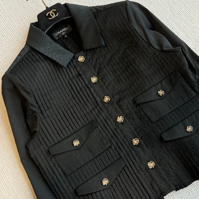 CHANEL PLEATED SHIRT STYLE 31