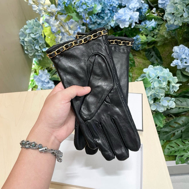 GLOVES IN BLACK LAMBSKIN 464979