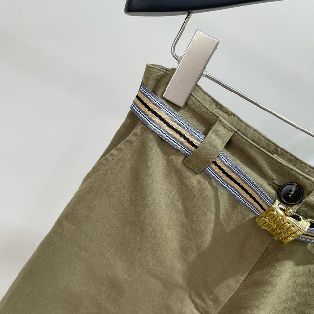 MIUMIU SPLIT HEM CROPPED PANTS 269932