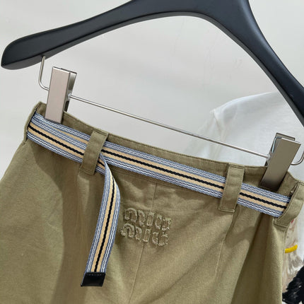 MIUMIU SPLIT HEM CROPPED PANTS 269932