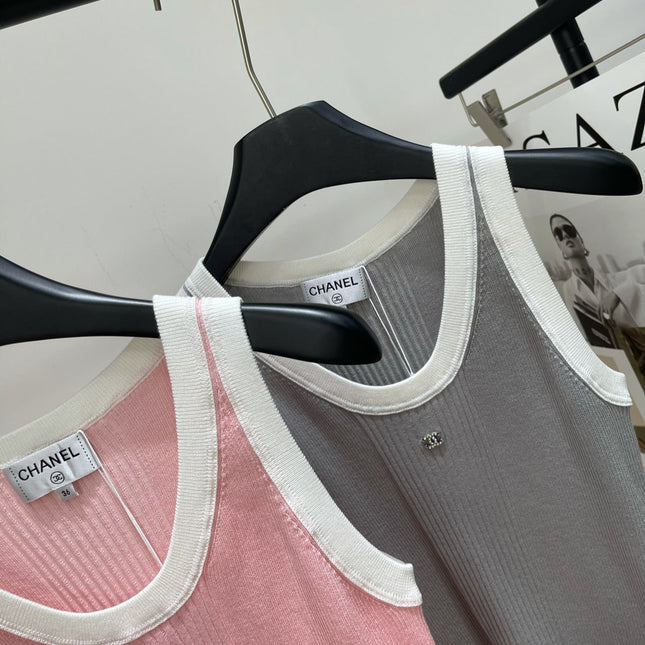 CHANEL SLEEVELESS KNIT TOP 259262