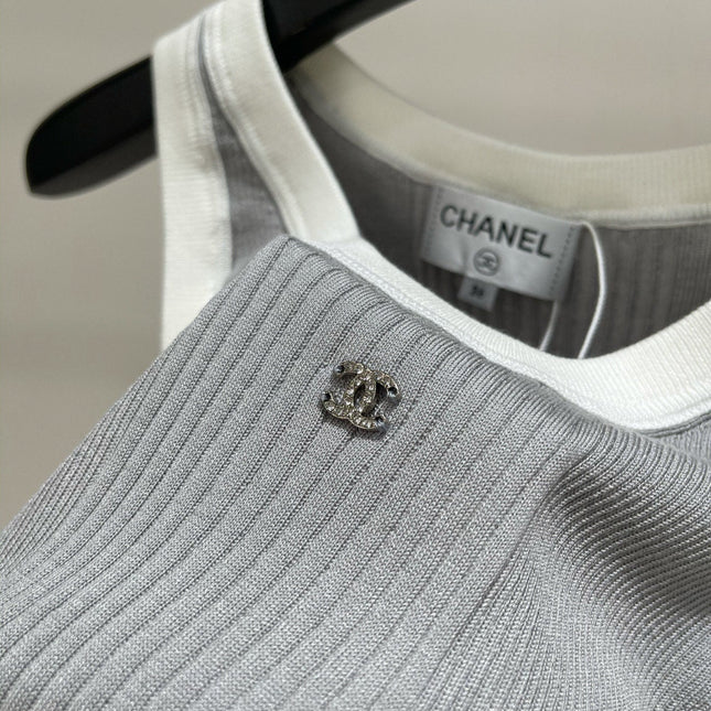 CHANEL SLEEVELESS KNIT TOP 259262