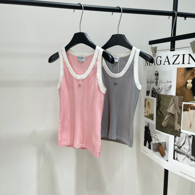 CHANEL SLEEVELESS KNIT TOP 259262