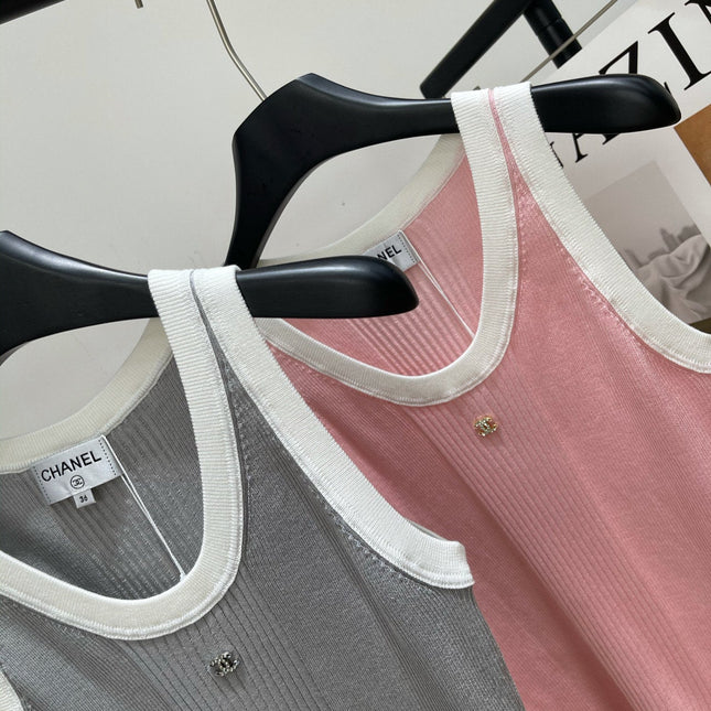 CHANEL SLEEVELESS KNIT TOP 259262