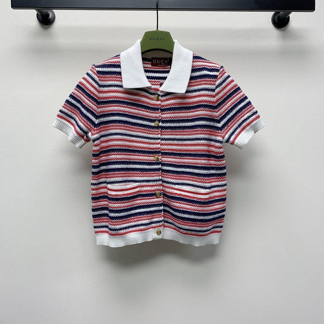 Gucci 25C Fine wool polo top 228202
