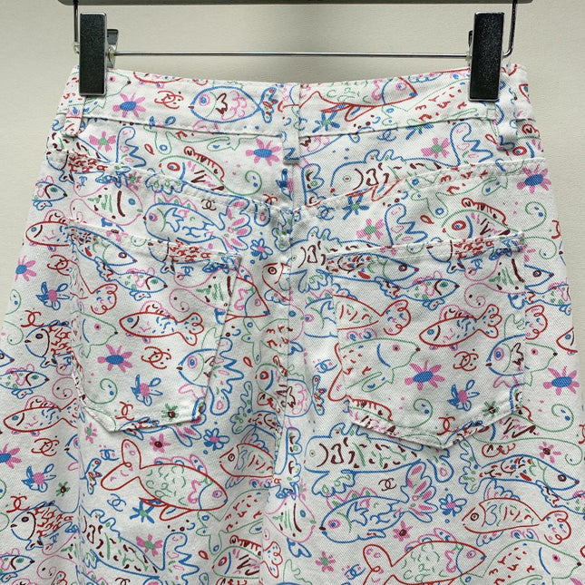 CC PRINTED JEANS 268027