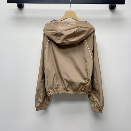 MIUMIU ZIP-UP HOODED JACKET 25S 268032