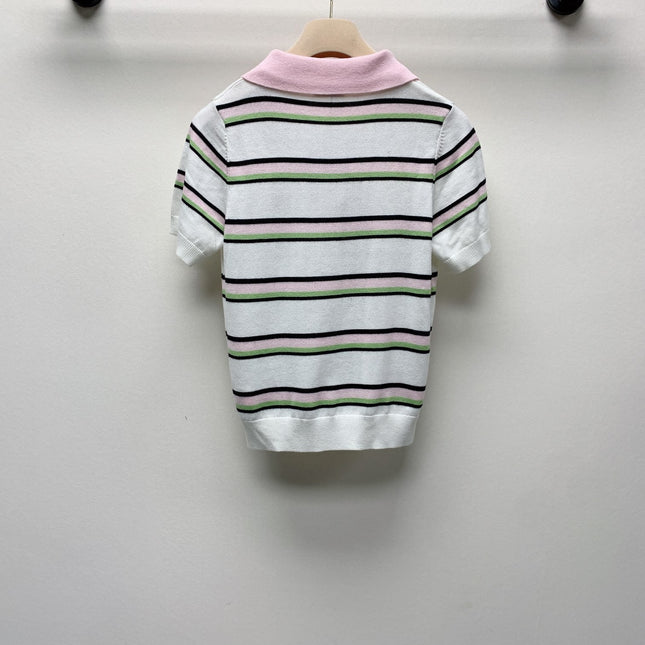 MIUMIU KNIT POLO SHIRT 268104