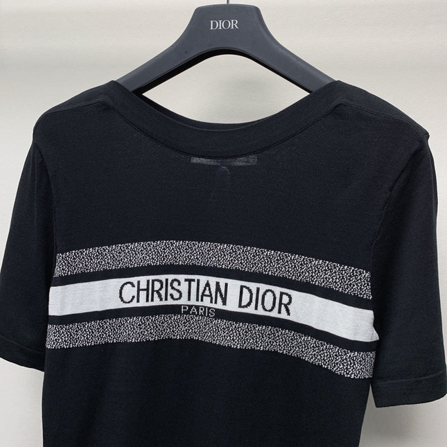 DIOR CREW NECK KNIT SWEATER 268138